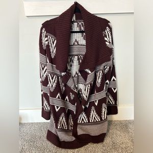 Maroon cardigan
